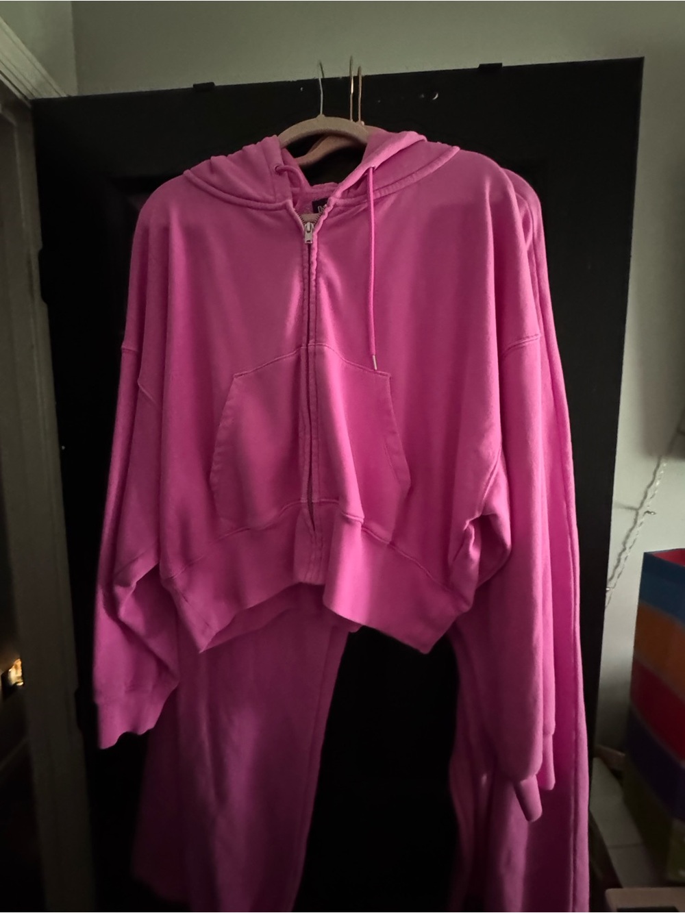 GAP Hot Pink Zip-Up Hoodie Jacket - Women